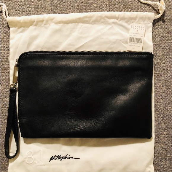 3.1 PHILLIP LIM Black Clutch - Picture 2 of 8